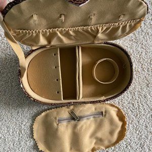 - Jewelry box with pop snap closure watches bangles earrings, rings new